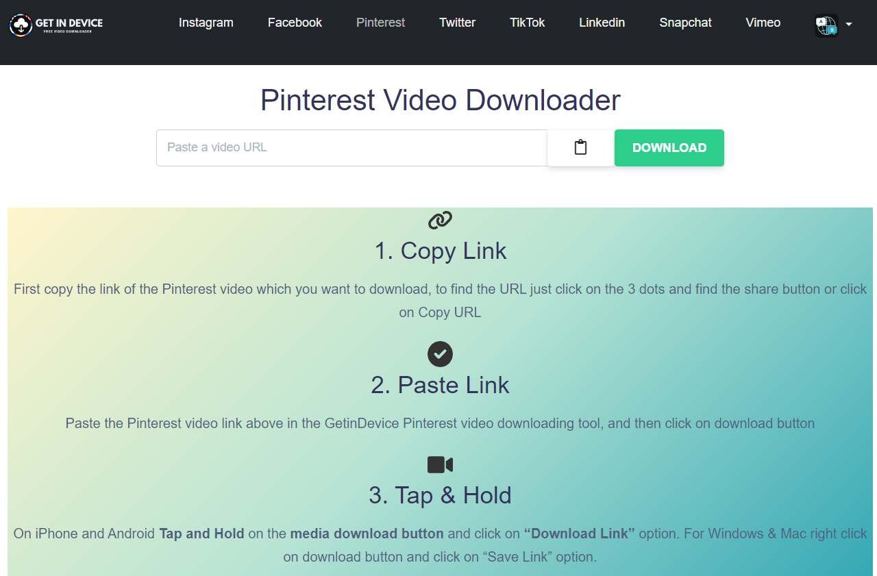 Pinterest Video Downloader Mod APK( Fully Unlocked )